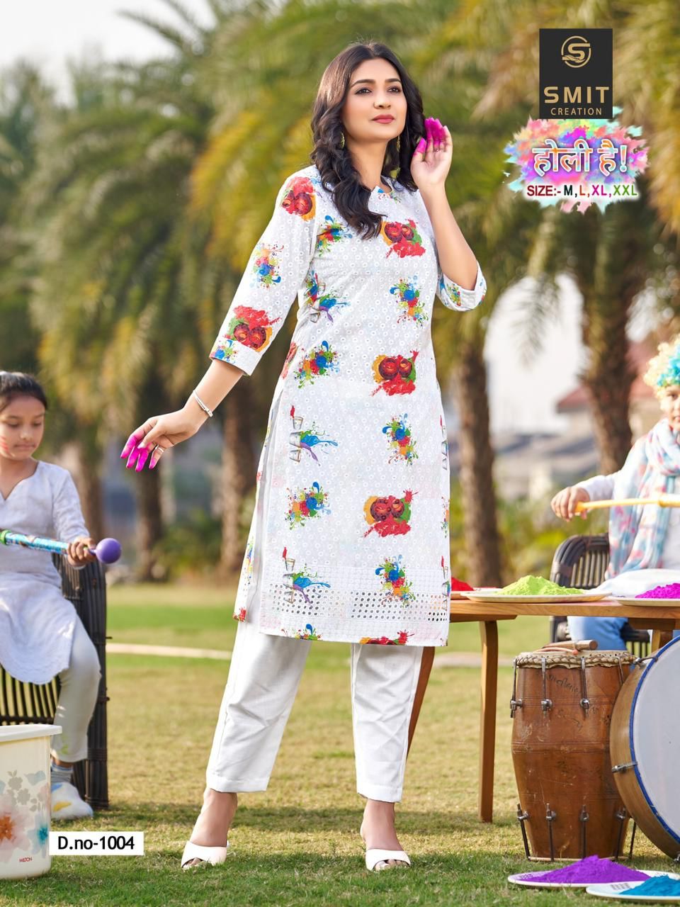 Poonam designer Holi Special Wholesale Printed Kurtis Catalog